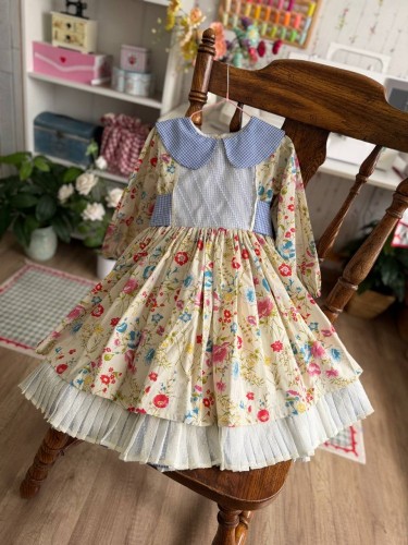 انشودة الزهر (بكشكشة شيفون منقوش)